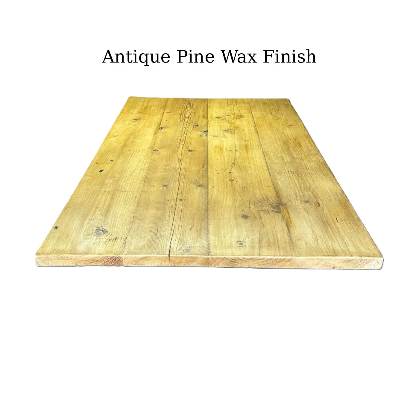 Table à manger sur mesure en bois recyclé avec abattants et pieds épingles