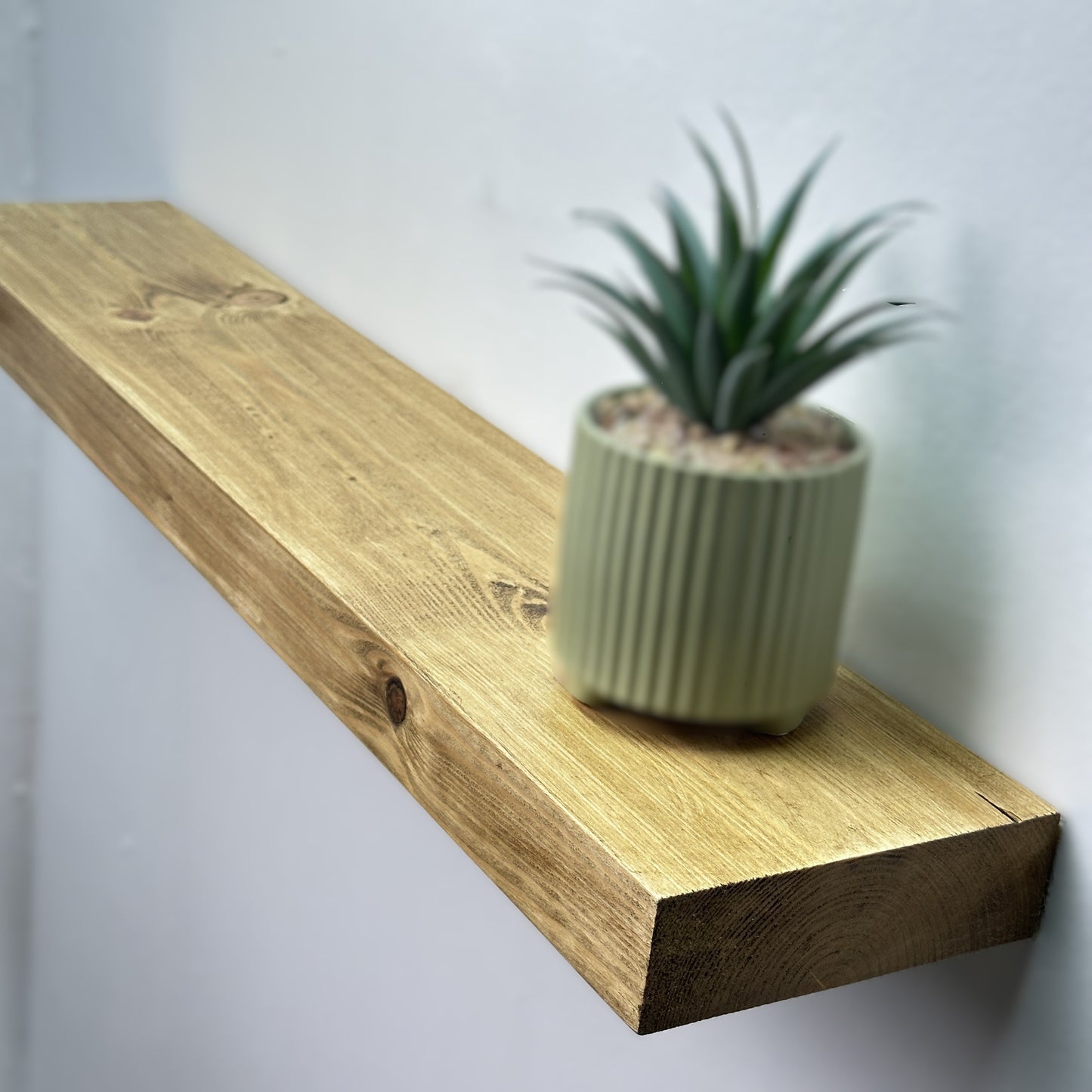 Solid Wood Floating Shelf | Scandinavian Redwood | UK Made