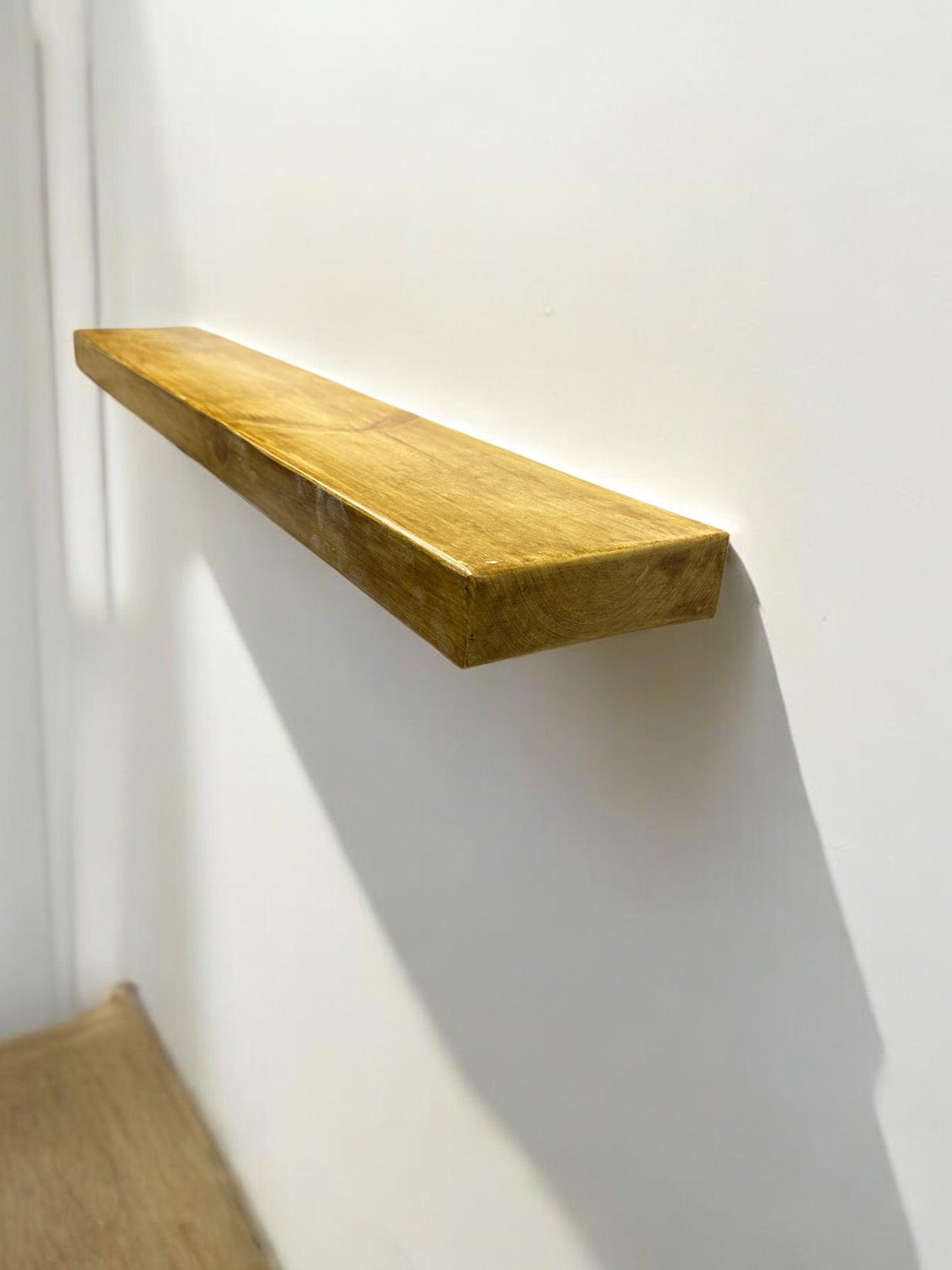Solid Wood Floating Shelf | Scandinavian Redwood | UK Made
