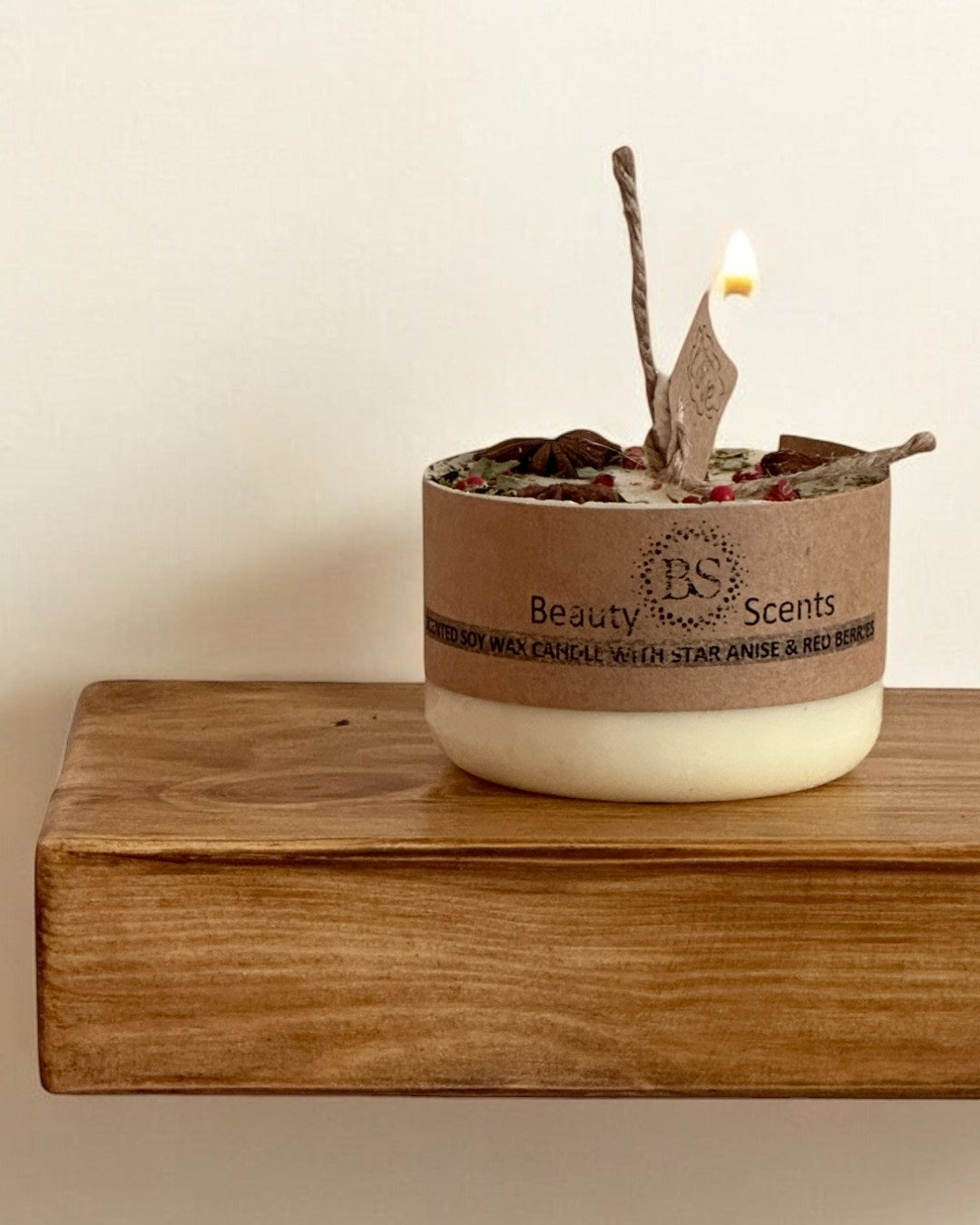 Solid Wood Floating Shelf | Scandinavian Redwood | UK Made