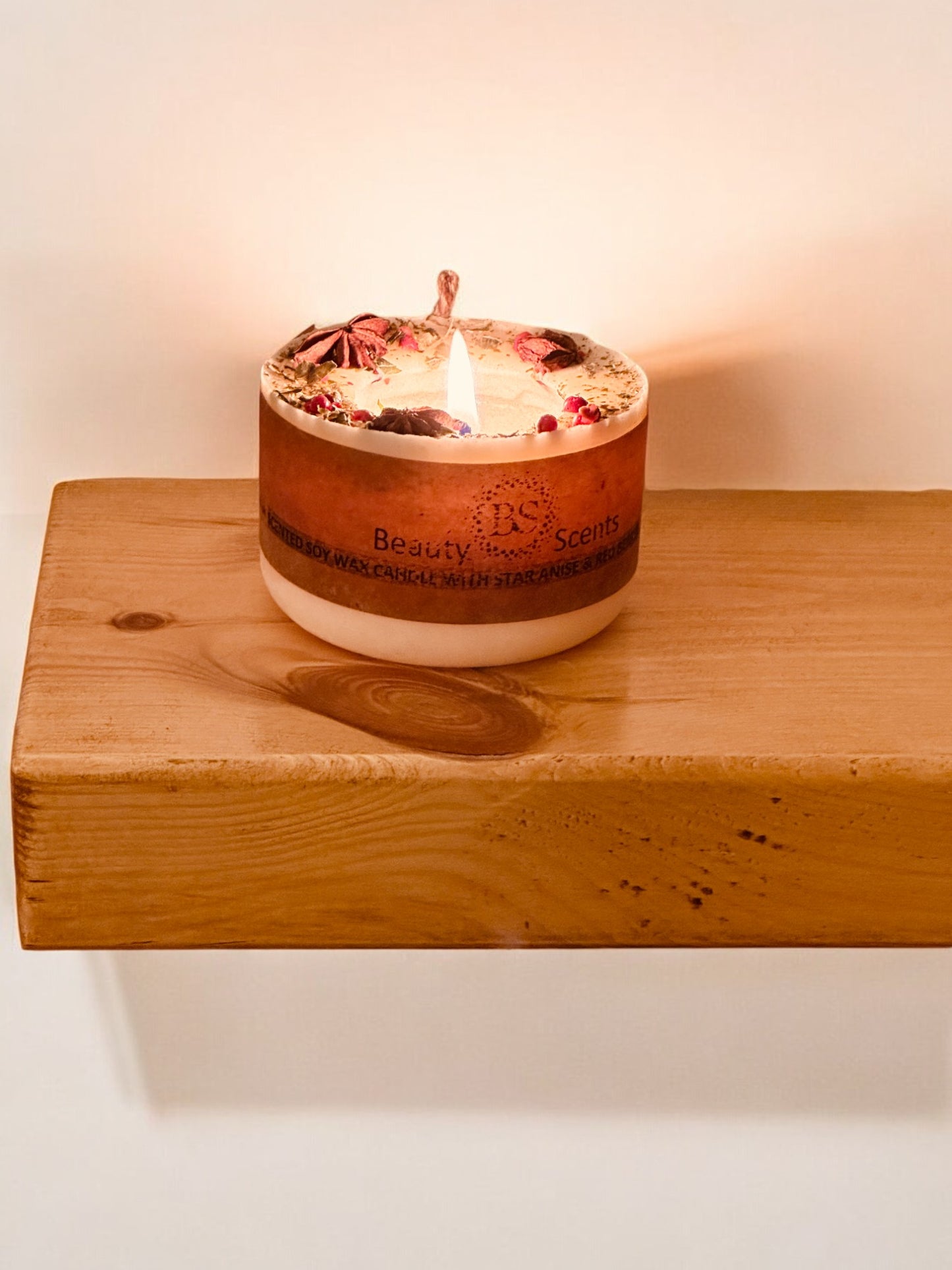 Solid Wood Floating Shelf | Scandinavian Redwood | UK Made