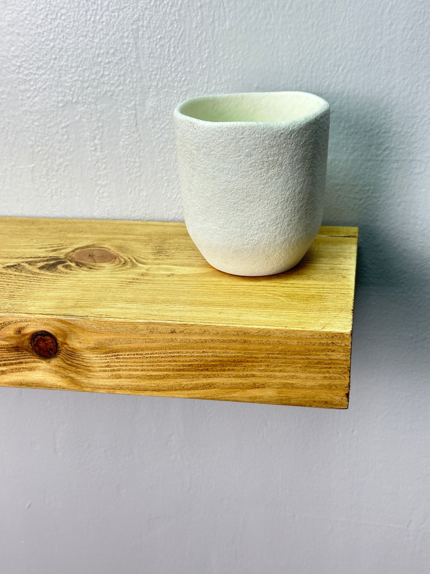 Solid Wood Floating Shelf | Scandinavian Redwood | UK Made