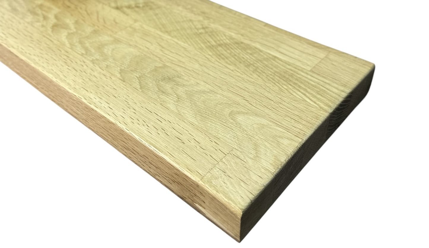 Reclaimed Oak Floating Shelves with Industrial Brackets | Free UK Delivery