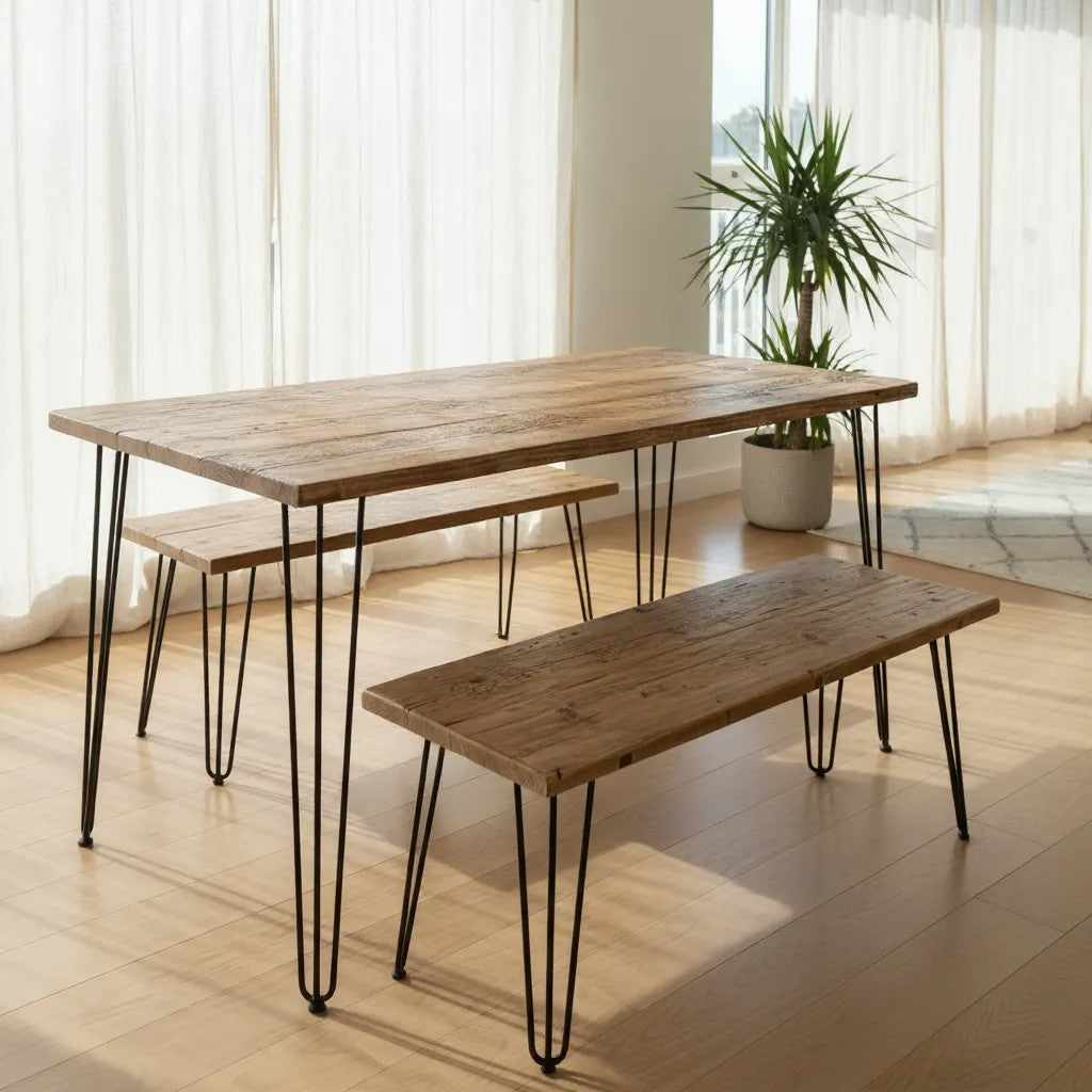 Farmhouse Dining Table | Kitchen Tables | Handmade Furniture UK