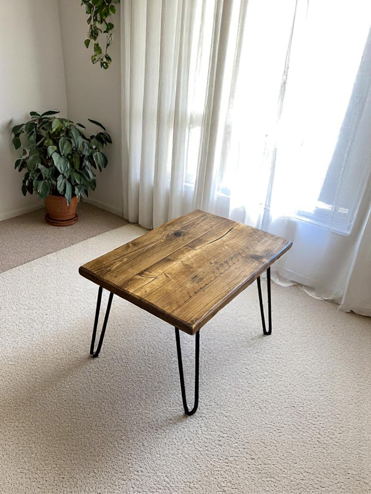 Sustainable reclaimed wood handmade coffee table