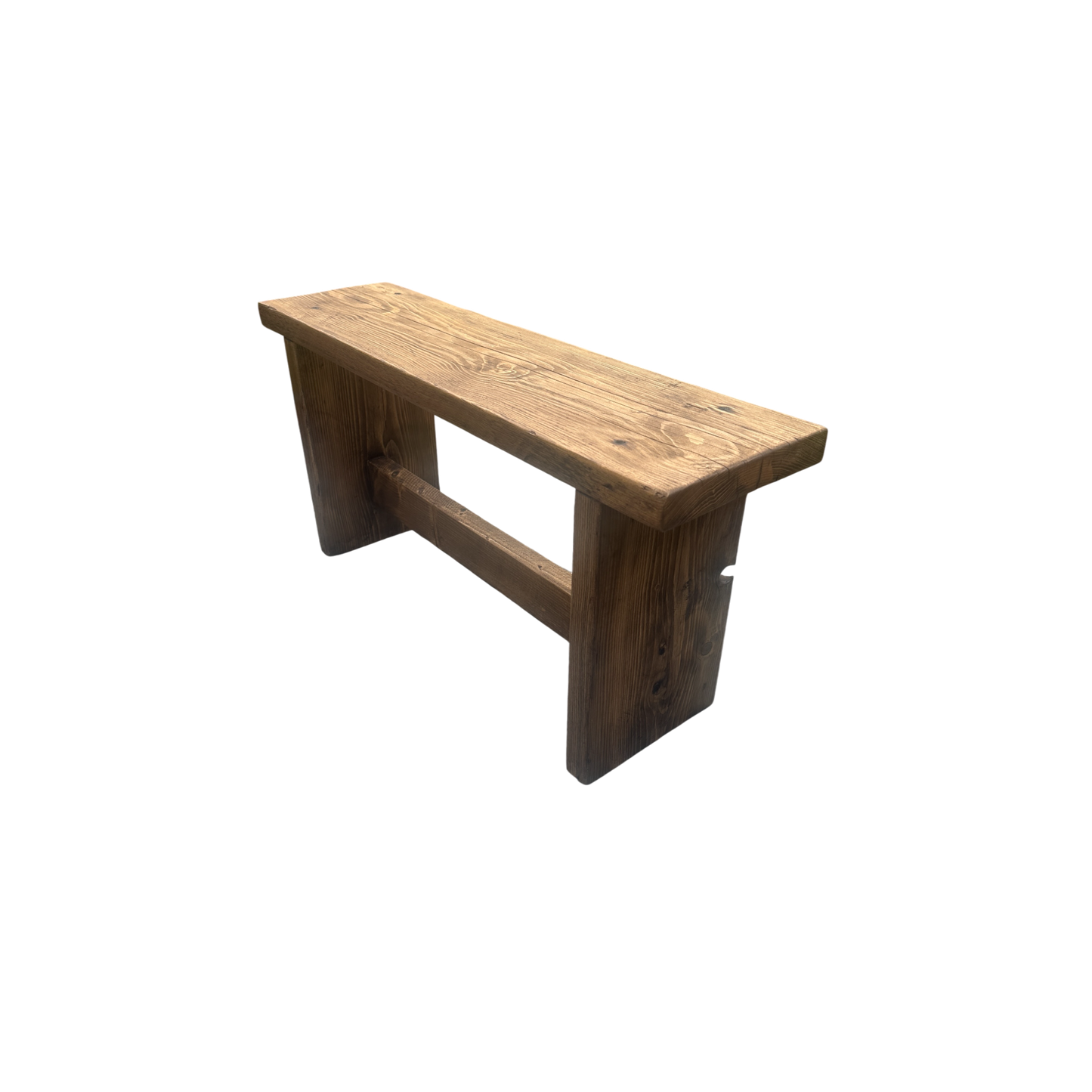 Reclaimed Wood Bench UK - Rustic Wood Bench with Solid Legs | Custom Sizes | Free Delivery