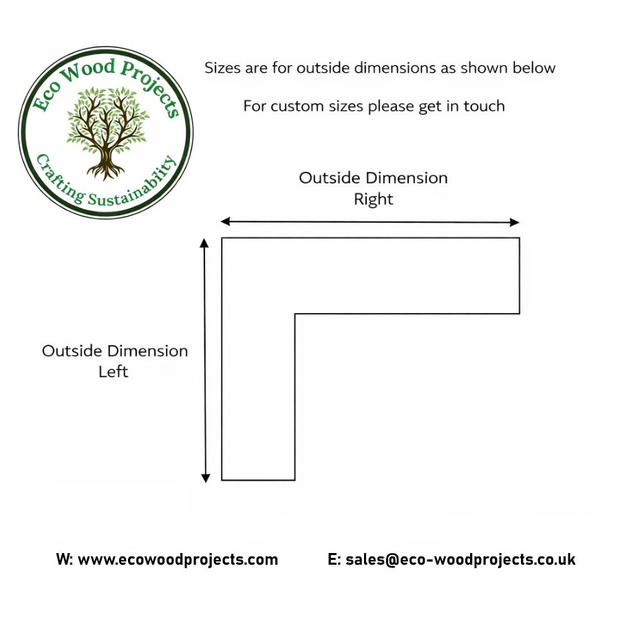 Reclaimed Wood Corner Desk – Handmade L-Shaped Home Office Desk with Hairpin Legs