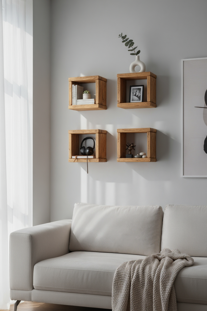 Reclaimed Wood Storage Cube | Bedside Table | Handmade UK